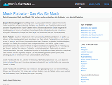 Tablet Screenshot of musik-flatrates.info